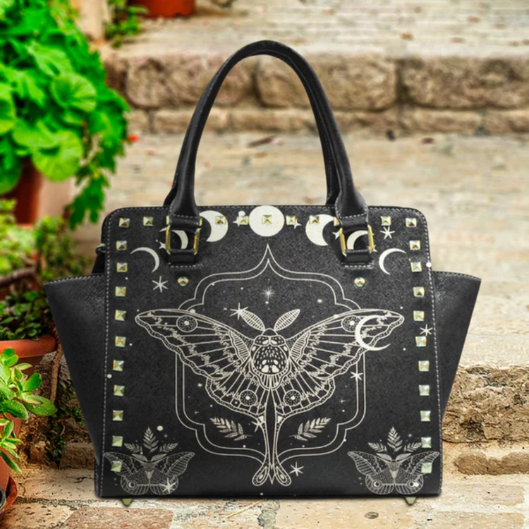 hippieartzone Bag - Moon Phase Hand Bag.