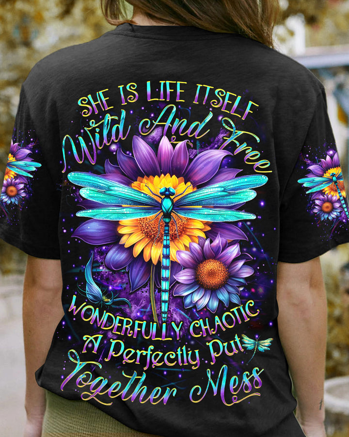 Hippie Art Zone - She Is Life Itself Wild And Free Dragonfly For Hippie