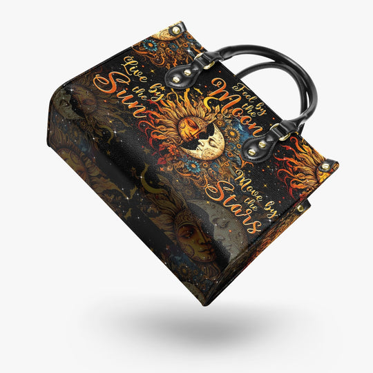 hippieartzone Bag - LIVE BY THE SUN LEATHER HANDBAG