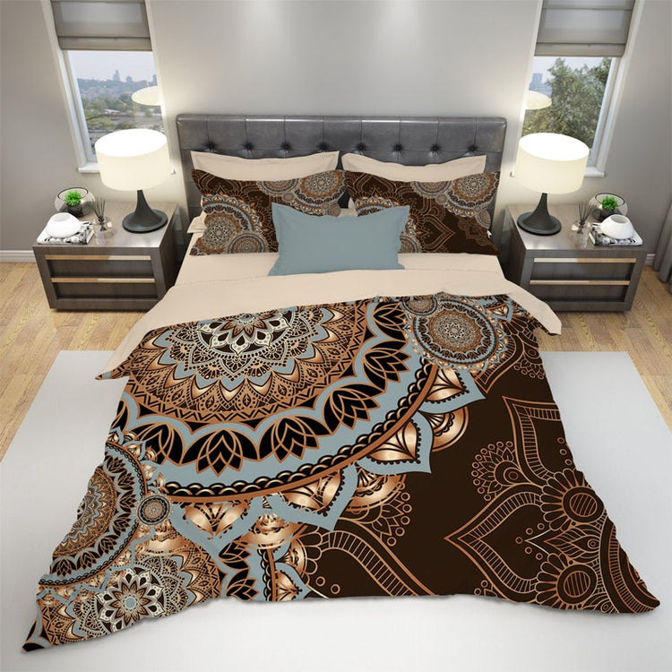 Hippie Art Zone - Bohemian Bedding Set For Hippies