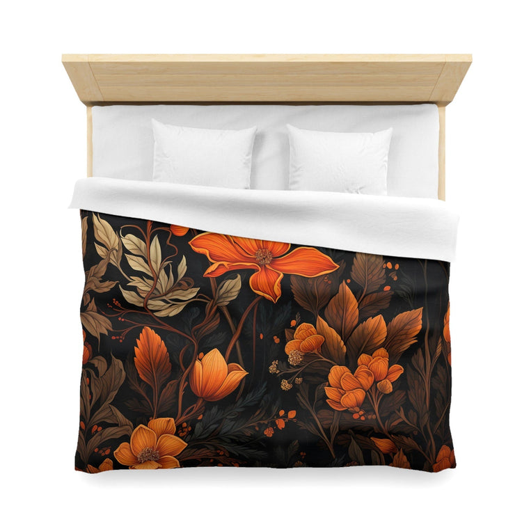 Hippie Art Zone - Dark Academia Autumn Leaves, Halloween Forestcore Bedding Set For Hippies