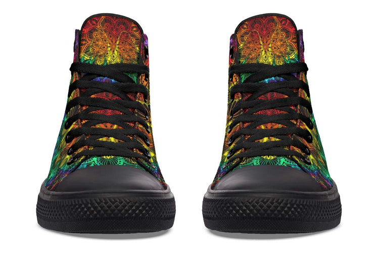 hippieartzone Shoes - PSYCHEDELIC SKULL