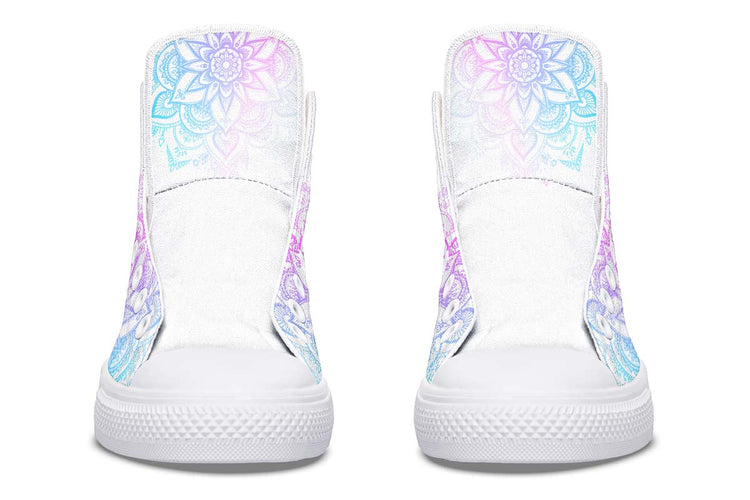 hippieartzone Shoes - PURPLE AND BLUE SKULL ART