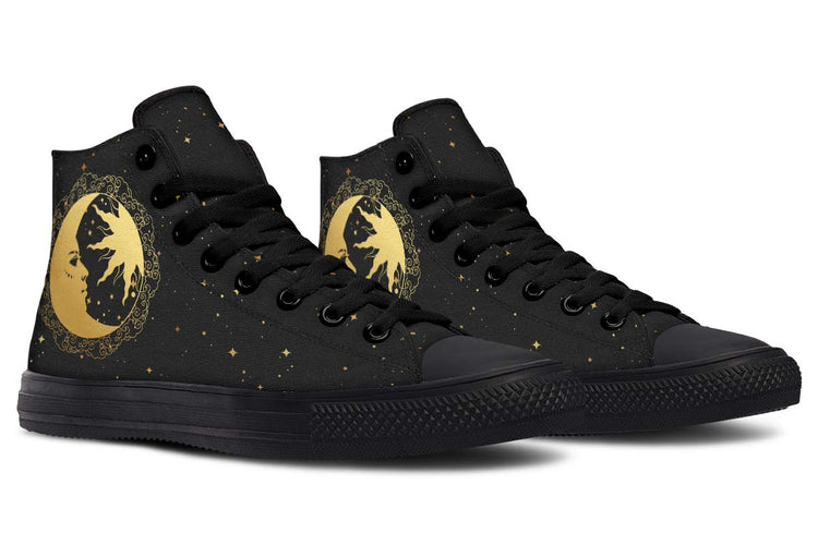 hippieartzone Shoes - SUN AND MOON EARTH