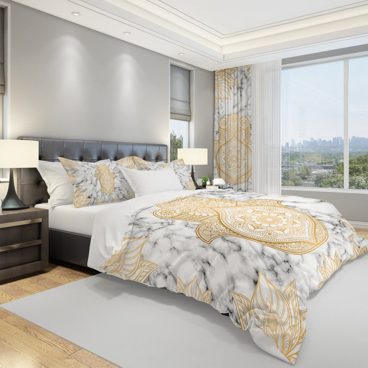 Hippie Art Zone - Hand of Fatima Bedding Set For Hippies