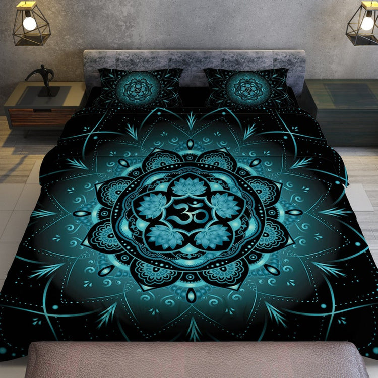 Hippie Art Zone - Lotus Mandala Bedding Set For Hippies