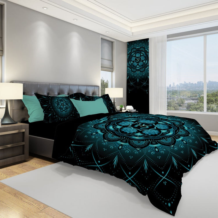 Hippie Art Zone - Lotus Mandala Bedding Set For Hippies