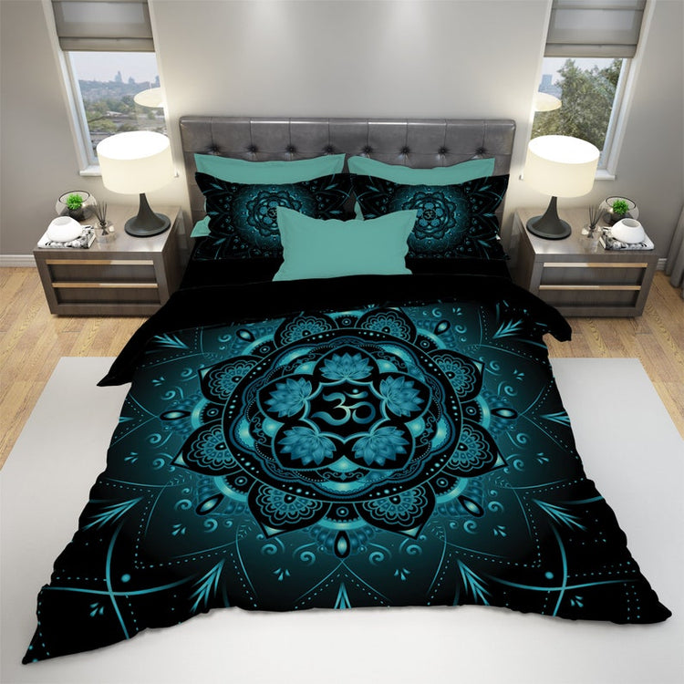 Hippie Art Zone - Lotus Mandala Bedding Set For Hippies
