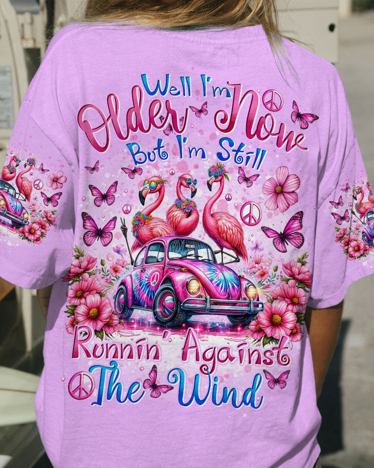 Hippie Art Zone - Running Against The Wind Flamingos For Hippie