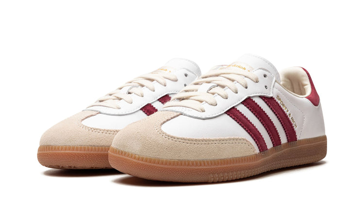 Samba OG "Sporty & Rich - White Core Burgundy" Sneaker IF5660