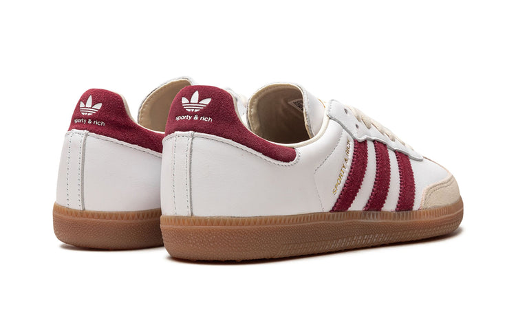 Samba OG "Sporty & Rich - White Core Burgundy" Sneaker IF5660
