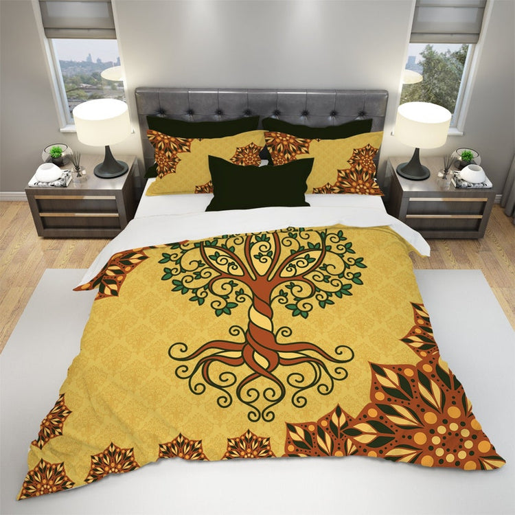 Hippie Art Zone - Tree Of Life Mandala Bedding Set For Hippies