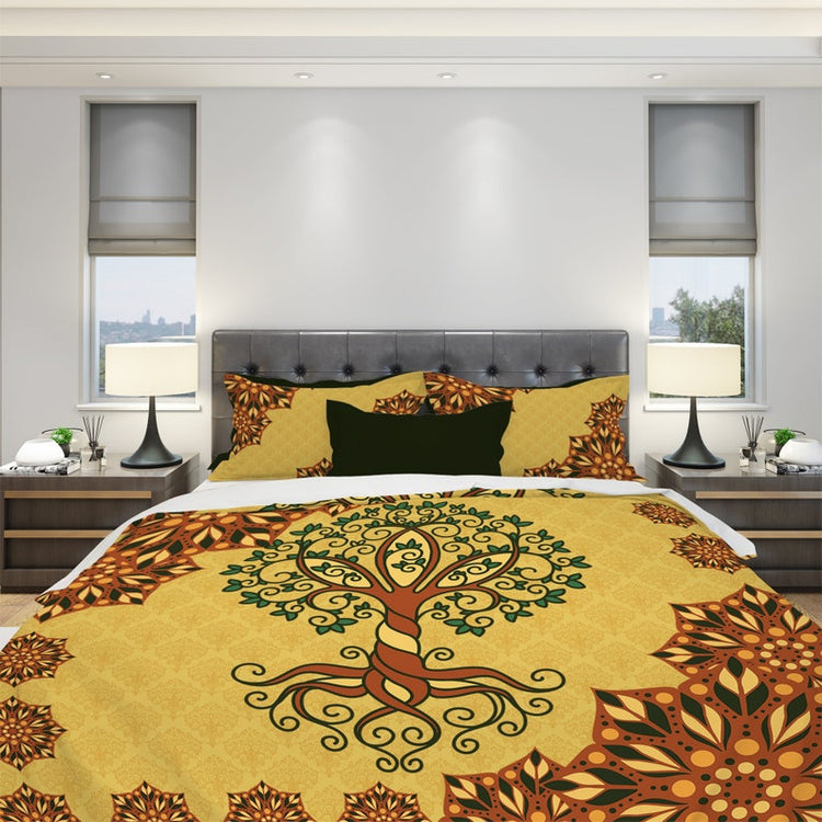 Hippie Art Zone - Tree Of Life Mandala Bedding Set For Hippies
