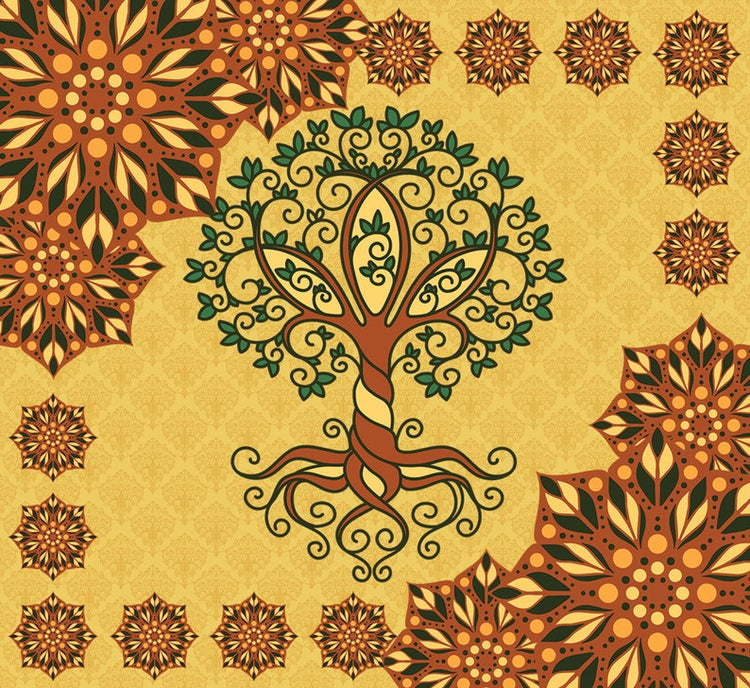 Hippie Art Zone - Tree Of Life Mandala Bedding Set For Hippies
