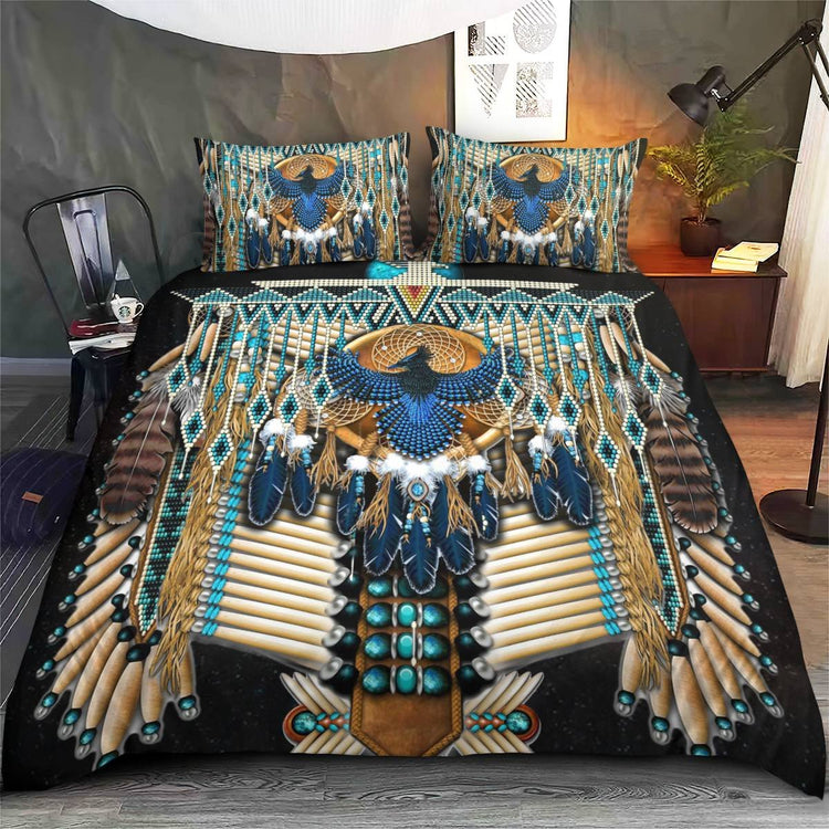 hippieartzone - Native American Bird Pattern Bedding Set