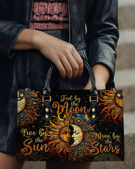 hippieartzone Bag - LIVE BY THE SUN LEATHER HANDBAG