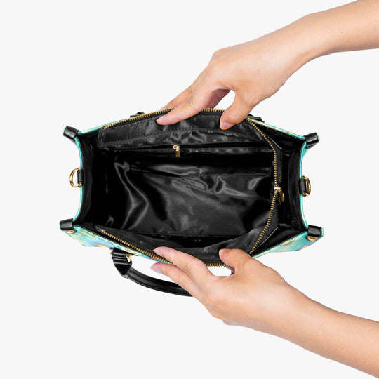 hippieartzone Bag - HIPPIE SOUL BUTTERFLY TIE DYE LEATHER HANDBAG
