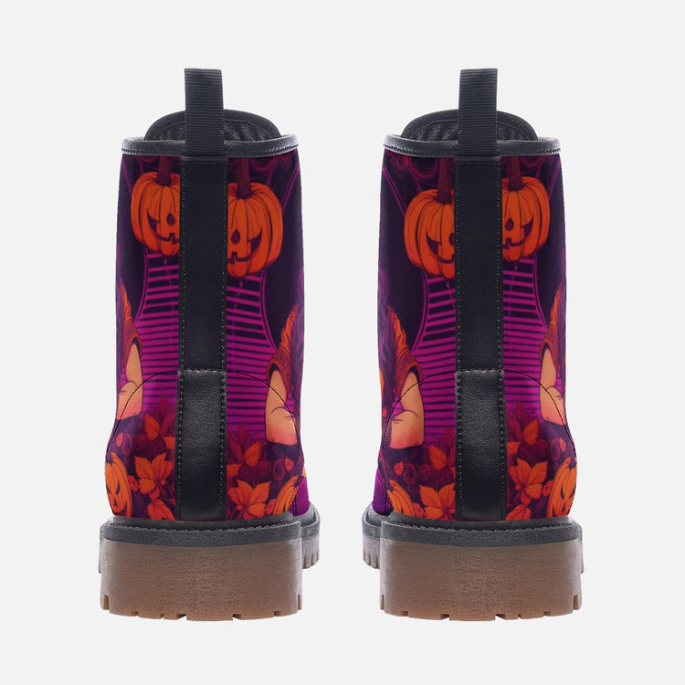 Hippie Art Zone - Folk Style Gypsy Soul Music Leather Boots For Hippie Halloween
