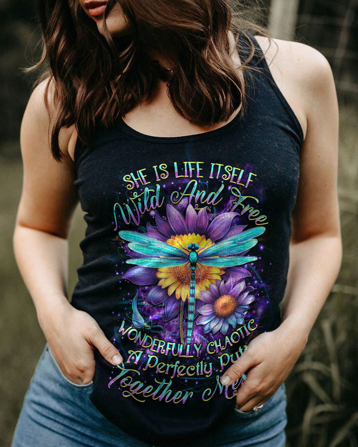 Hippie Art Zone - She Is Life Itself Wild And Free Dragonfly For Hippie