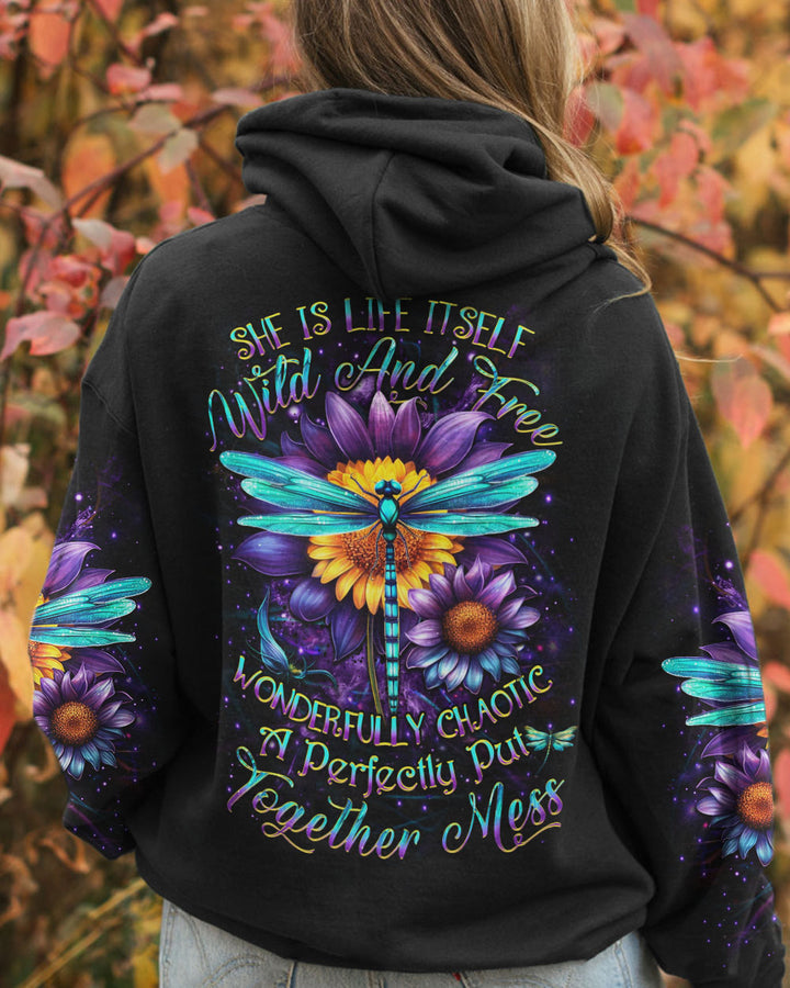 Hippie Art Zone - She Is Life Itself Wild And Free Dragonfly For Hippie