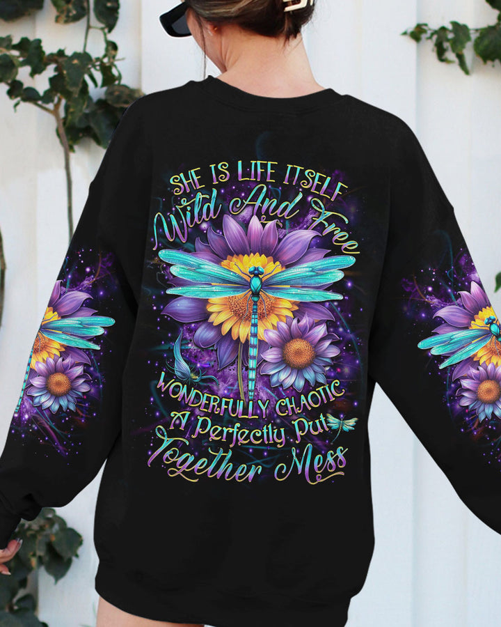 Hippie Art Zone - She Is Life Itself Wild And Free Dragonfly For Hippie