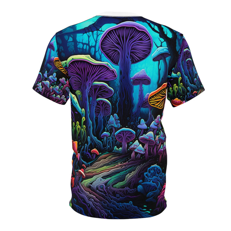 hippieartzone T-Shirt Fiametta Bellini - Psychedelic Camouflage Tee - Blacklight Reactive Apparel
