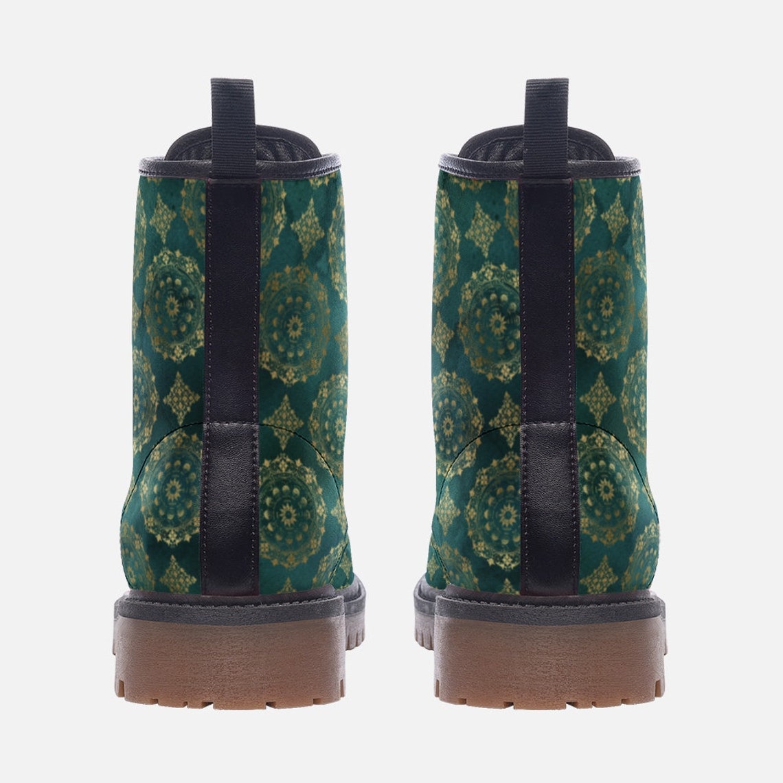 Hippie Art Zone - Rich Mystical Combat Boots.