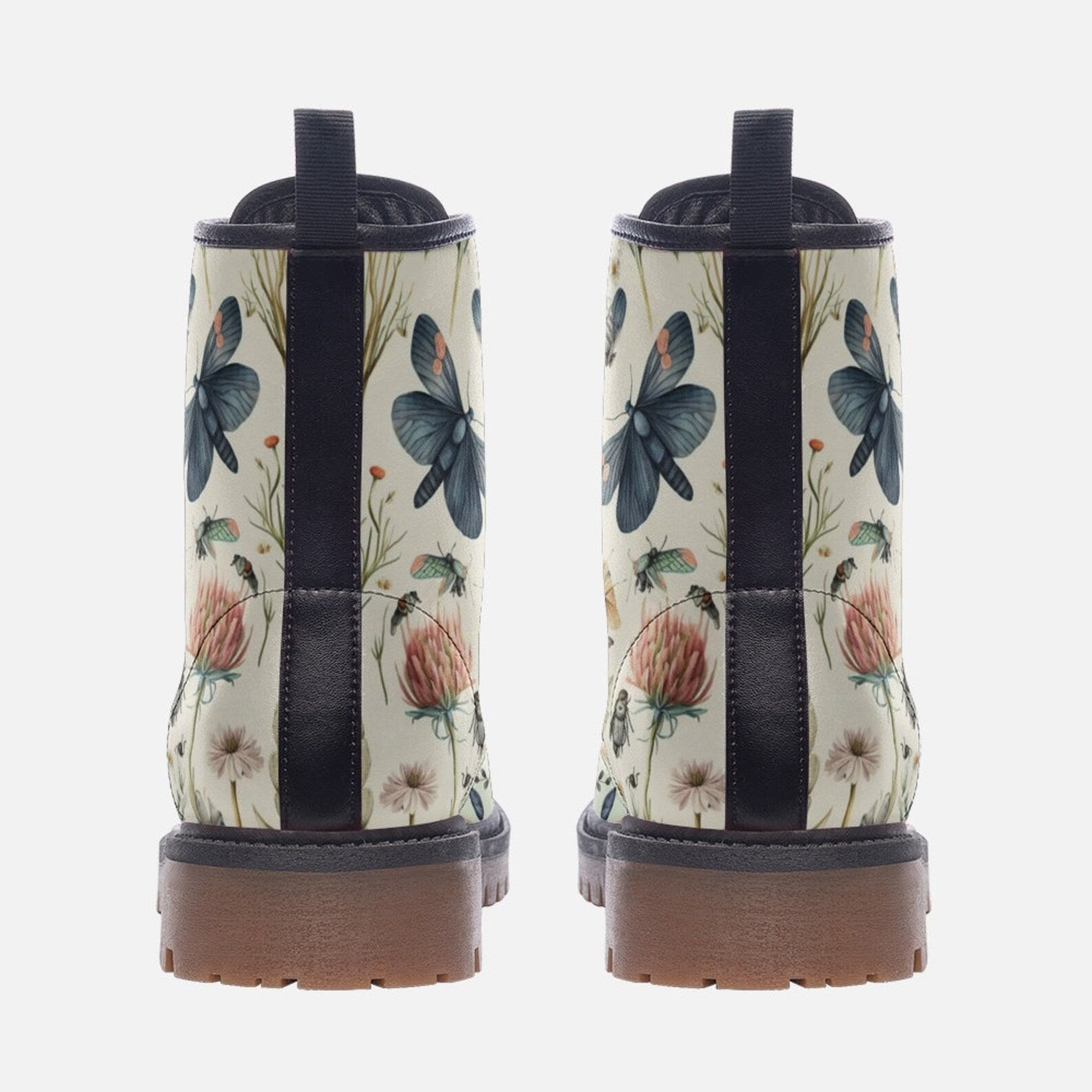 Hippie Art Zone - Woodland Wildflowers Butterflies Boots.