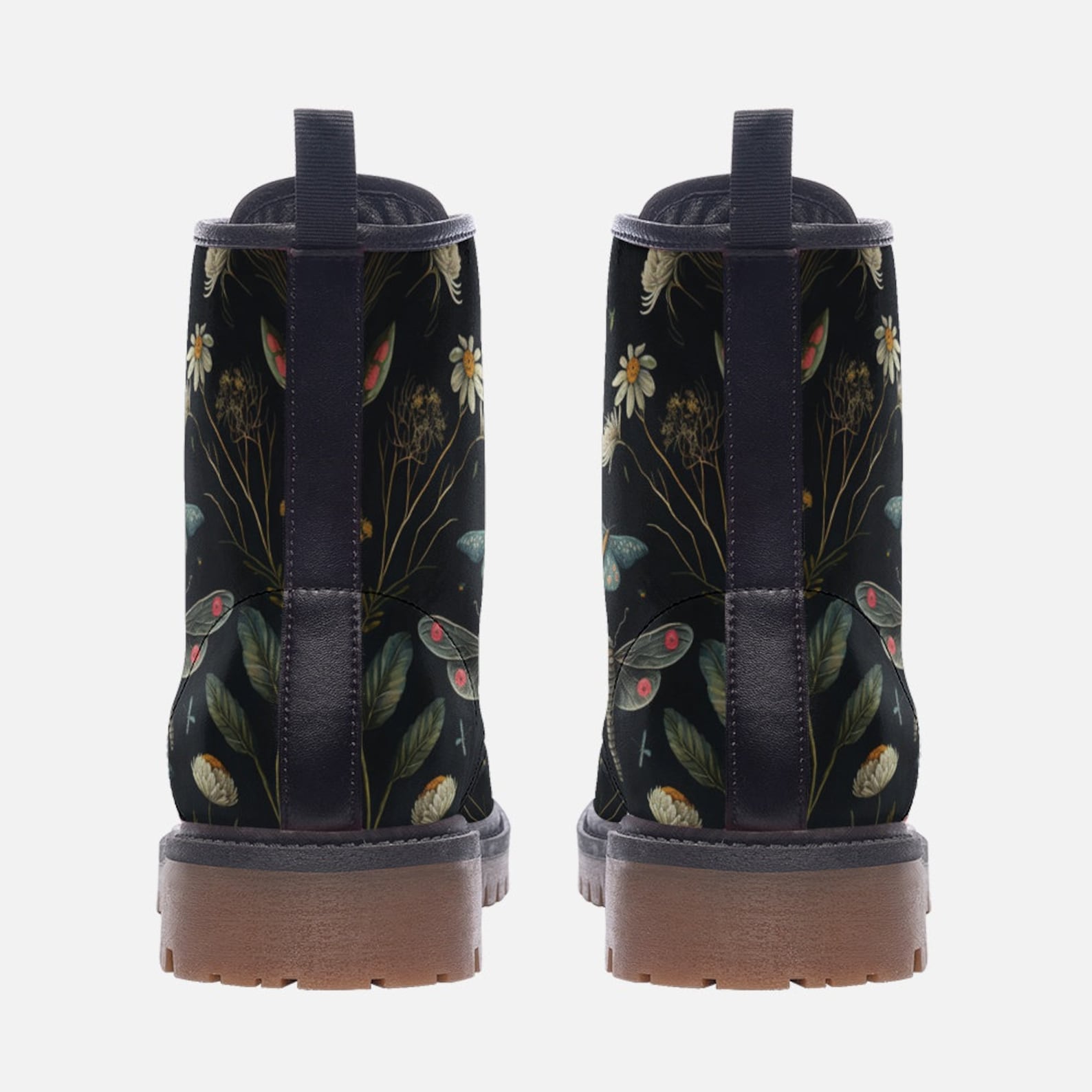 Hippie Art Zone - Wildflowers & Butterflies Boots.
