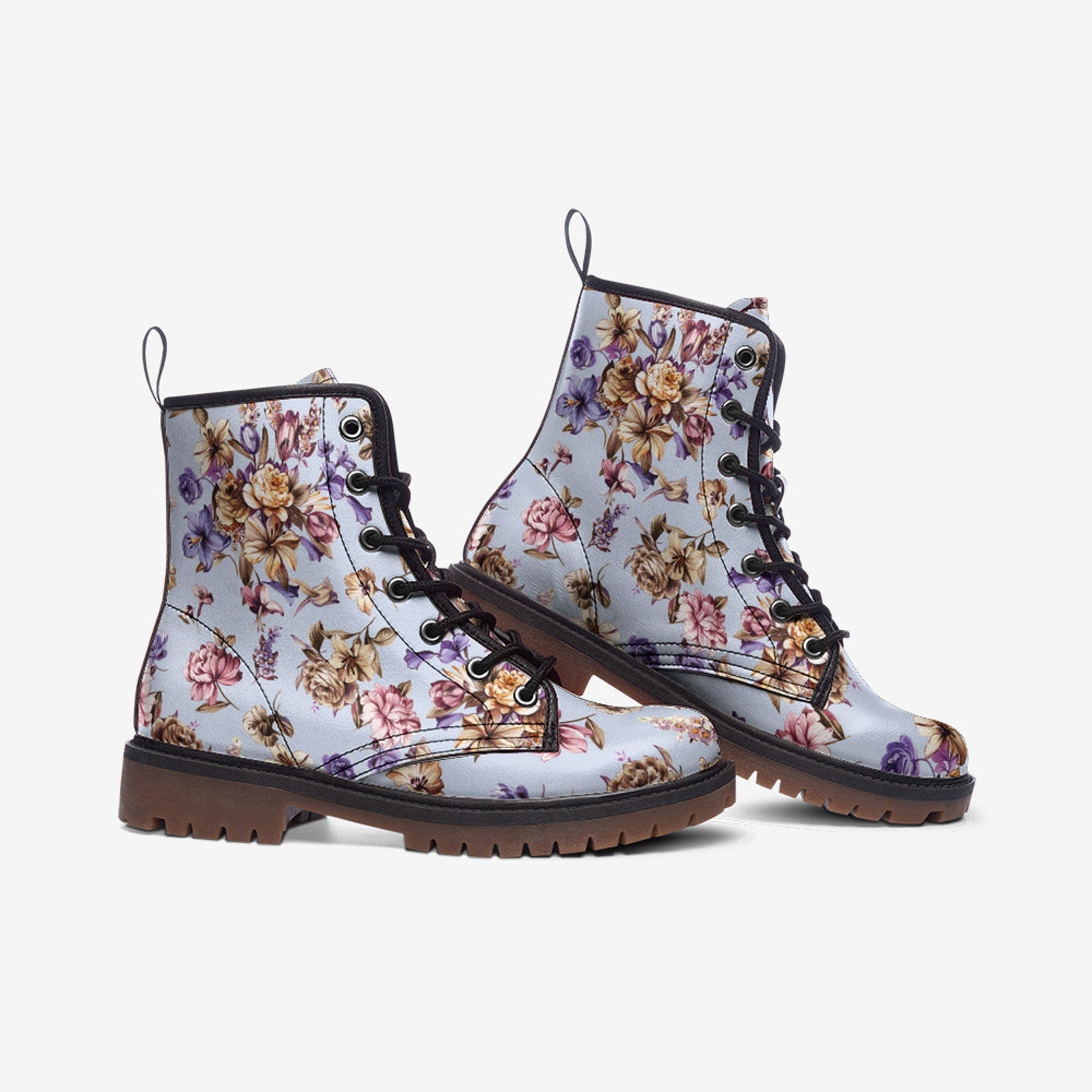Hippie Art Zone - Cottagecore Floral Boots.