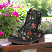 Hippie Art Zone - Vintage Floral Vegan Boots.