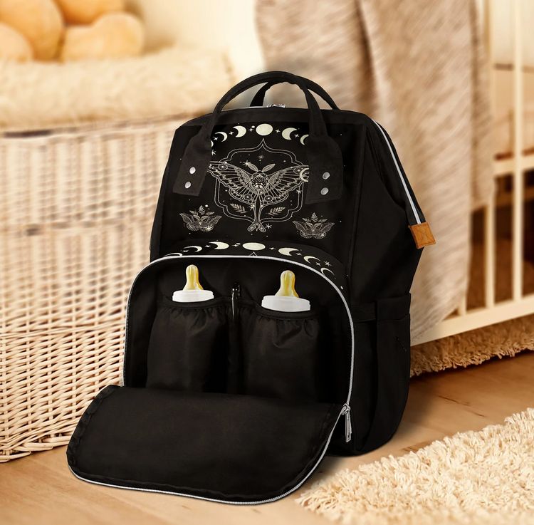 hippieartzone bag - Witchy Moon Phase Giant Mom Bag.