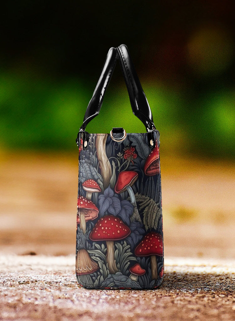 hippieartzone Bag - Cottagecore Mushroom Forest Tote Purse.