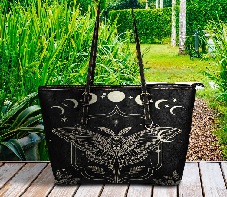 hippieartzone Bag - Celestial Moth Shoulder Bag.