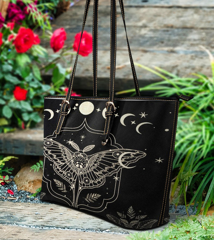 hippieartzone Bag - Celestial Moth Shoulder Bag.
