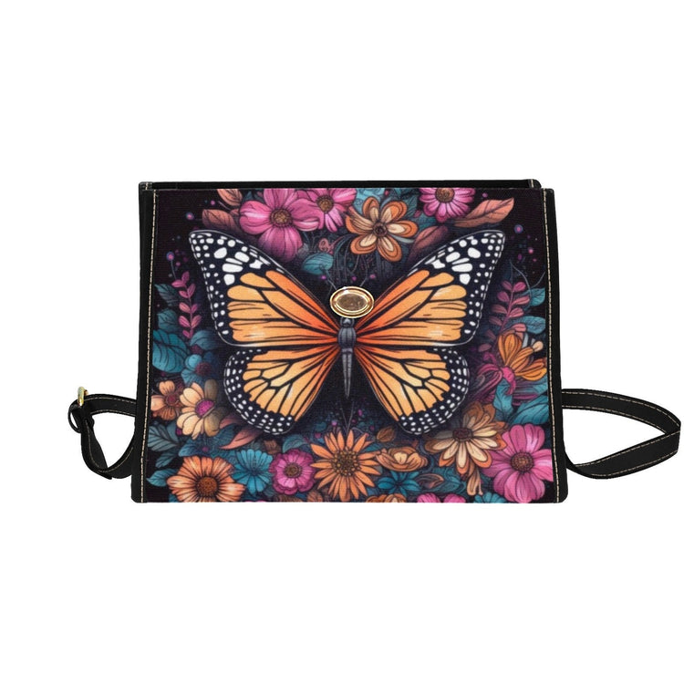 Magical Butterfly Celestial Satchel Handbag For Boho Hippie