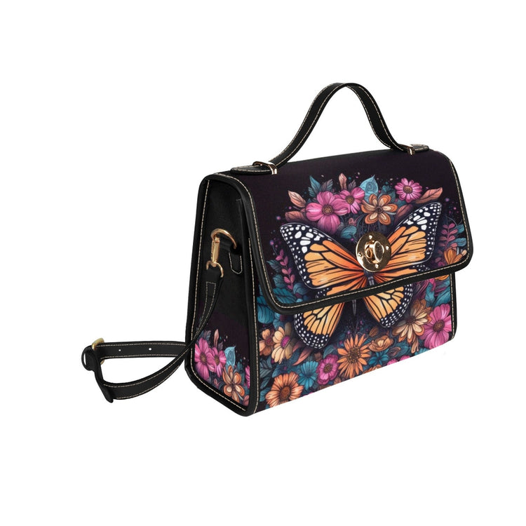 Magical Butterfly Celestial Satchel Handbag For Boho Hippie