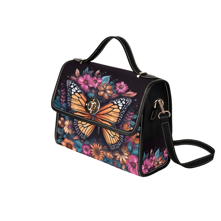 Magical Butterfly Celestial Satchel Handbag For Boho Hippie