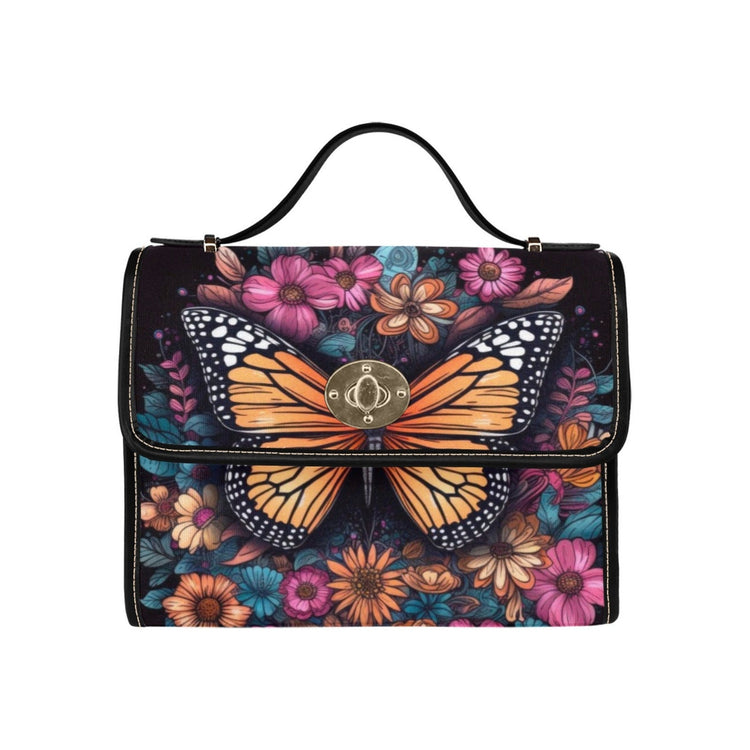 Magical Butterfly Celestial Satchel Handbag For Boho Hippie