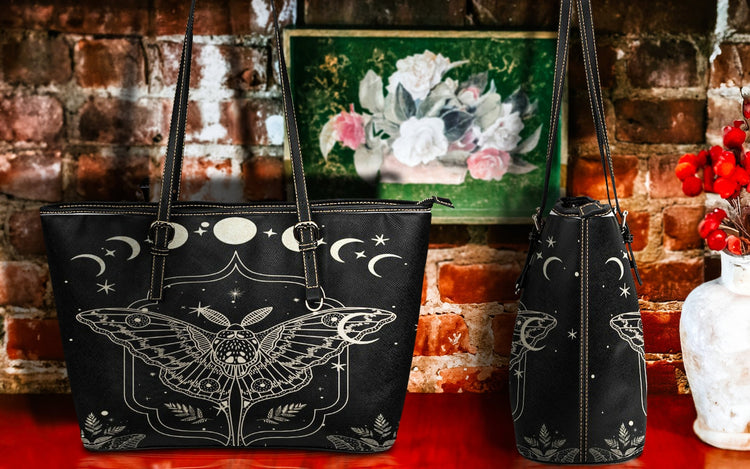 hippieartzone Bag - Celestial Moth Shoulder Bag.