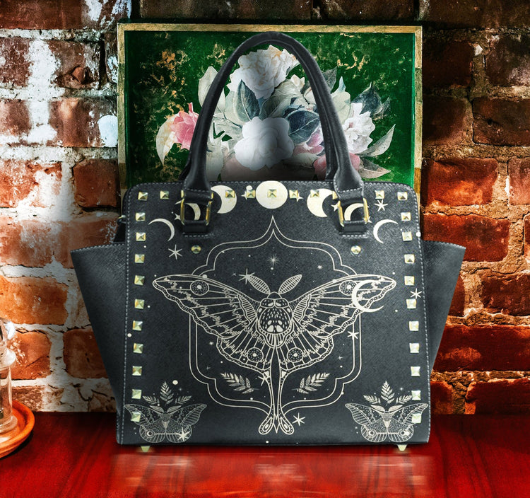 hippieartzone Bag - Moon Phase Hand Bag.