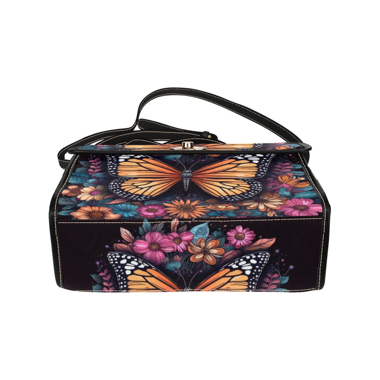Magical Butterfly Celestial Satchel Handbag For Boho Hippie