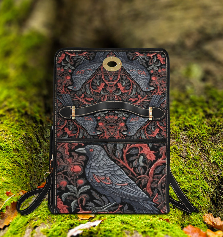 Raven Forest Witch Satchel Handbag For Boho Hippie