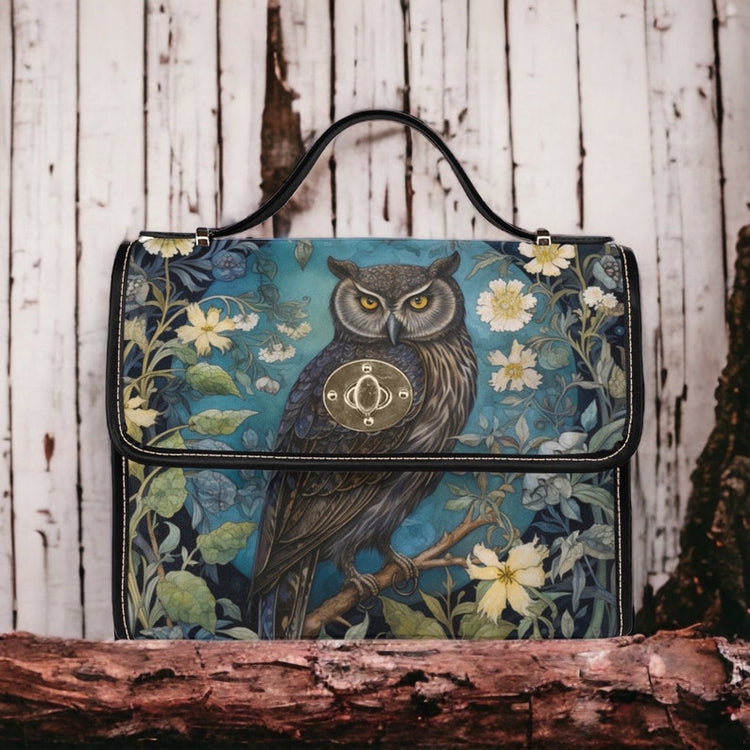 Cottagecore Majestic Owl Satchel Handbag For Boho Hippies