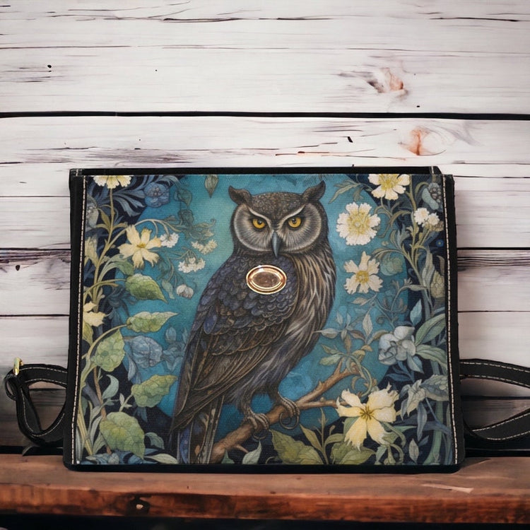 Cottagecore Majestic Owl Satchel Handbag For Boho Hippies