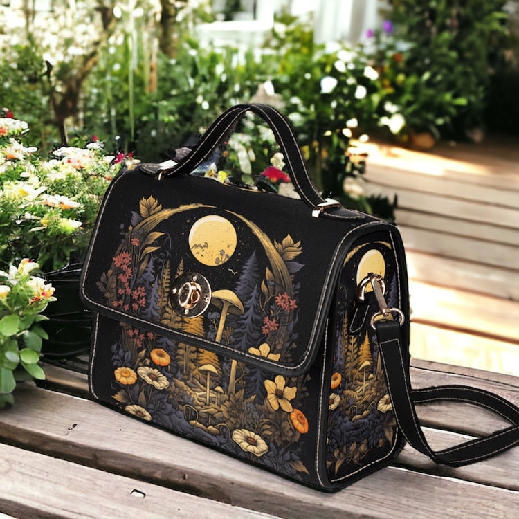 Cottagecore Boho Floral Satchel Handbag For Boho Hippies