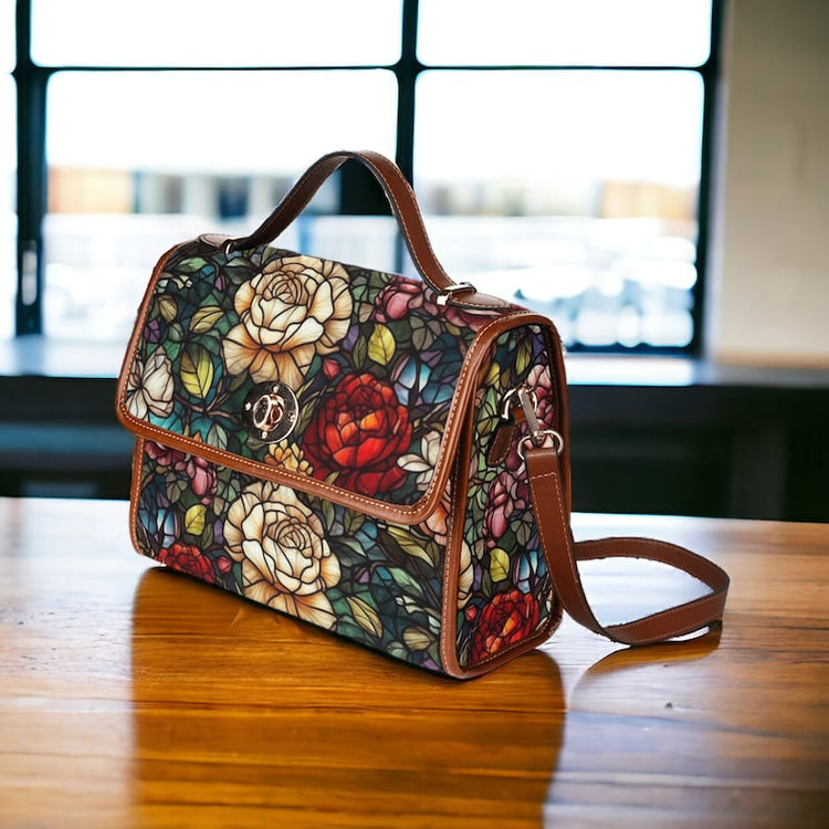 Stained Glass Cottagecore Witchy Satchel Bag For Hippie