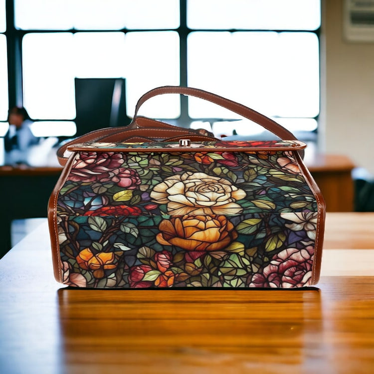 Stained Glass Cottagecore Witchy Satchel Bag For Hippie