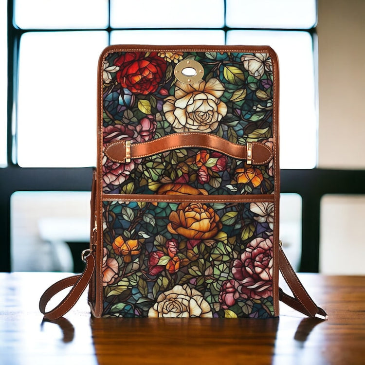 Stained Glass Cottagecore Witchy Satchel Bag For Hippie
