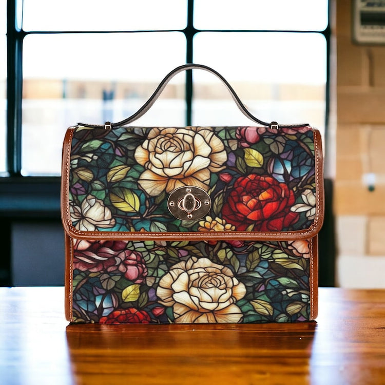 Stained Glass Cottagecore Witchy Satchel Bag For Hippie